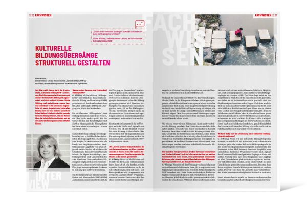 Themenheft | Kulturelle Bildung entlang der Bildungskette Themenheft | Kulturelle Bildung entlang der Bildungskette