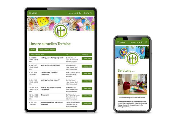 Ökumenische Familienzentrum Lüttringhausen | Webseite Unterseite