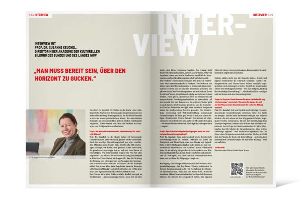 Arbeitsstelle kulturelle Bildung NRW | Themenheft Doppelseite
