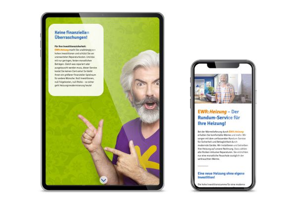 EWR-Heizung | Landingpage (mobile)