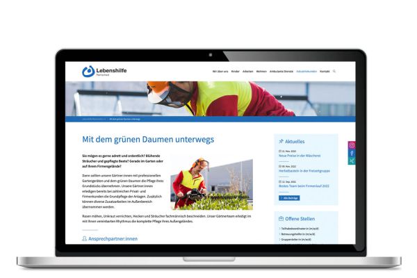 Lebenshilfe Remscheid | Webseite