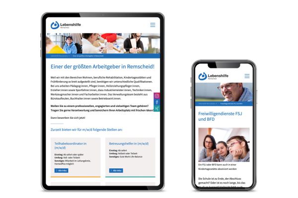 Lebenshilfe Remscheid | Webseite Lebenshilfe Remscheid | Webseite