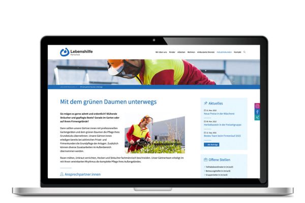 Lebenshilfe Remscheid | Webseite Lebenshilfe Remscheid | Webseite