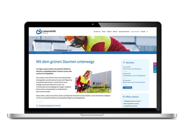 Lebenshilfe Remscheid | Webseite