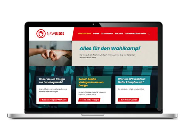 Webseite NRW Jusos | Unterseite