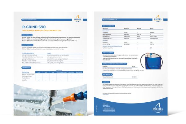 Riedel Schmierstoffe GmbH | Datenblatt R-GRIND 590 Riedel Schmierstoffe GmbH | Datenblatt R-GRIND 590