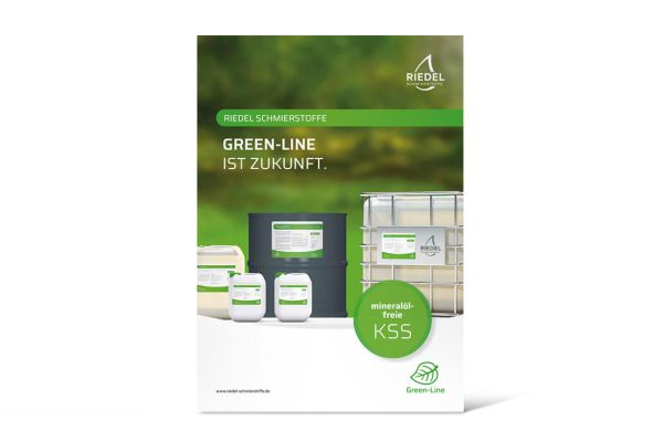 Riedel Schmierstoffe GmbH | Prospekt „Green-Line“, Titel Riedel Schmierstoffe GmbH | Prospekt „Green-Line“, Titel