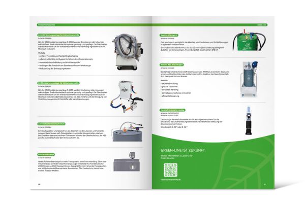 Riedel Schmierstoffe GmbH | Prospekt „Green-Line“, Doppelseite Riedel Schmierstoffe GmbH | Prospekt „Green-Line“, Doppelseite