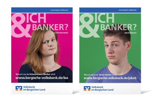 Volksbank Azubi-Kampage | Plakate Volksbank Azubi-Kampage | Plakate
