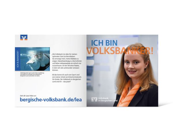 Volksbank Azubi-Kampage | Flyer Innenseite Volksbank Azubi-Kampage | Flyer Innenseite