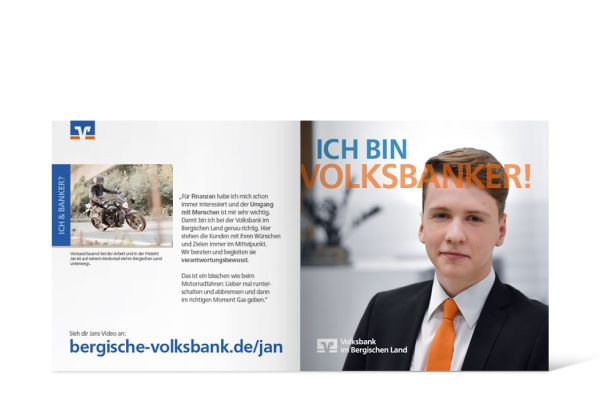 Volksbank Azubi-Kampage | Flyer Innenseite Volksbank Azubi-Kampage | Flyer Innenseite