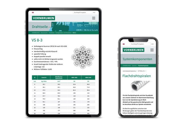 Vornbäumen | Internetseite – Produktseite