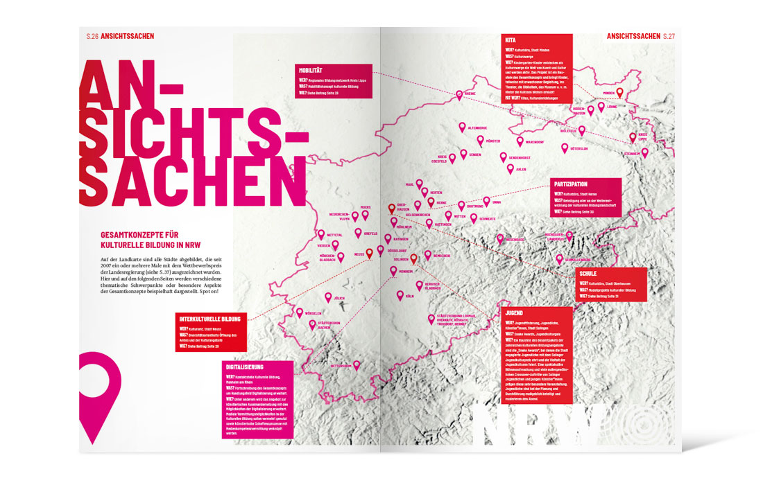 Doppelseite eines Themenhefts der AKB