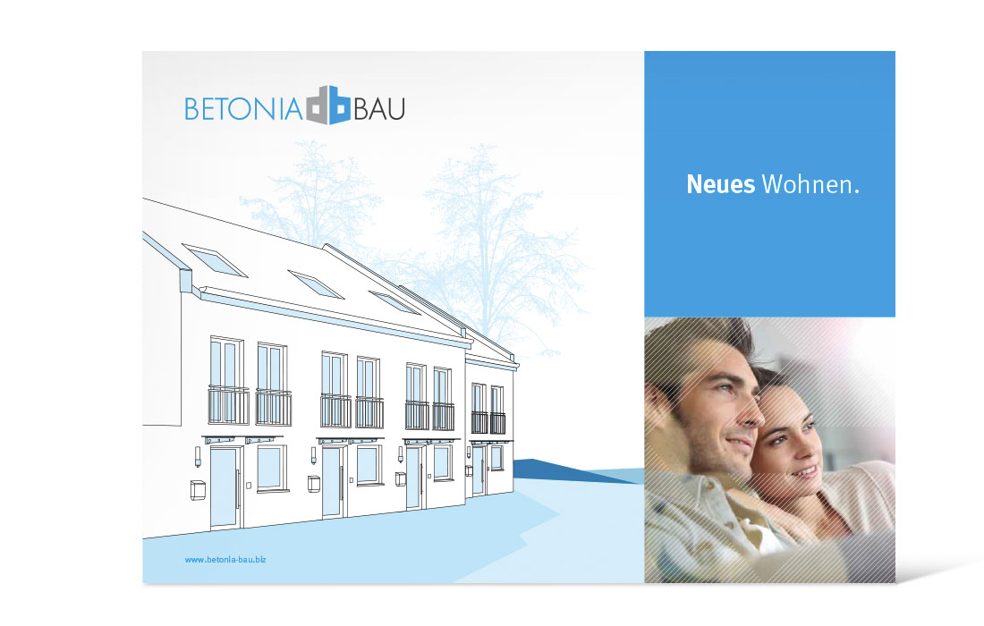 Titel der Betonia Bau Imagebroschüre