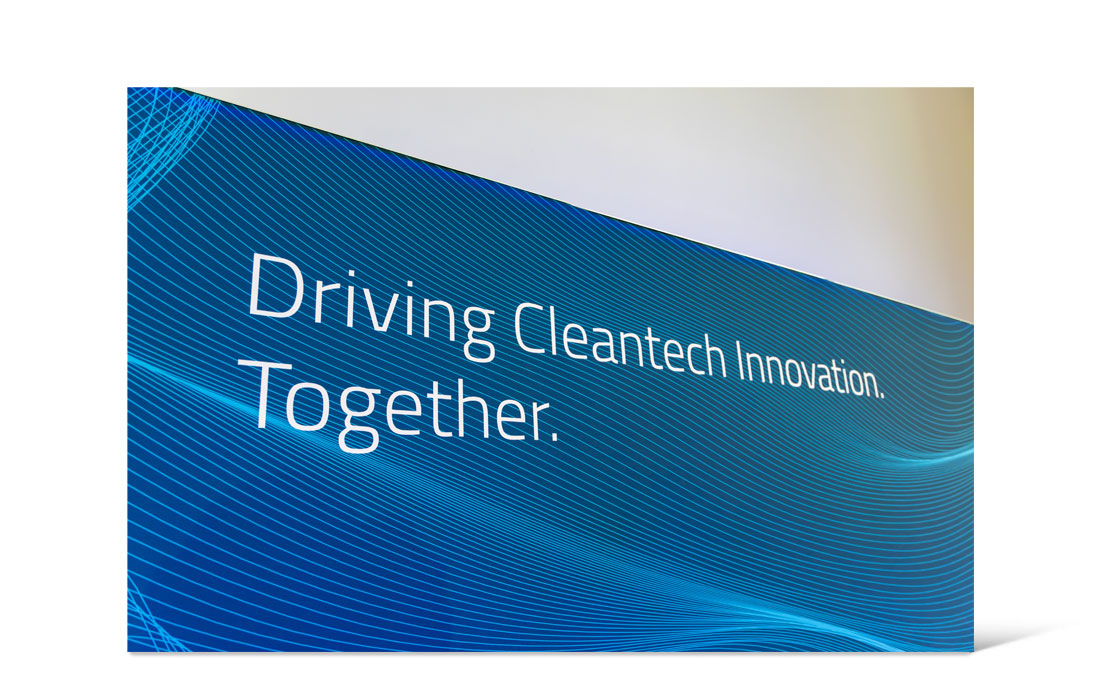 Bild einer Messewand des Future Cleantech Festival 24