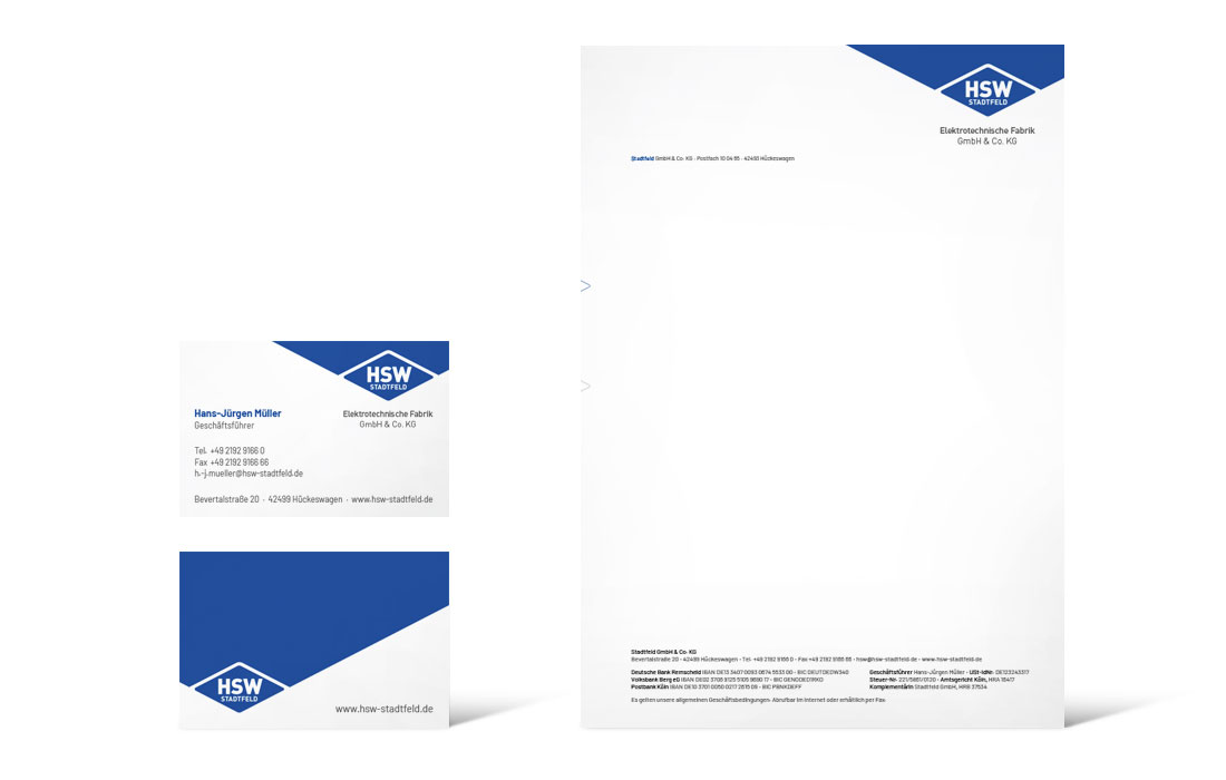 Die Geschäftsausstattung von HSW Stadtfeld