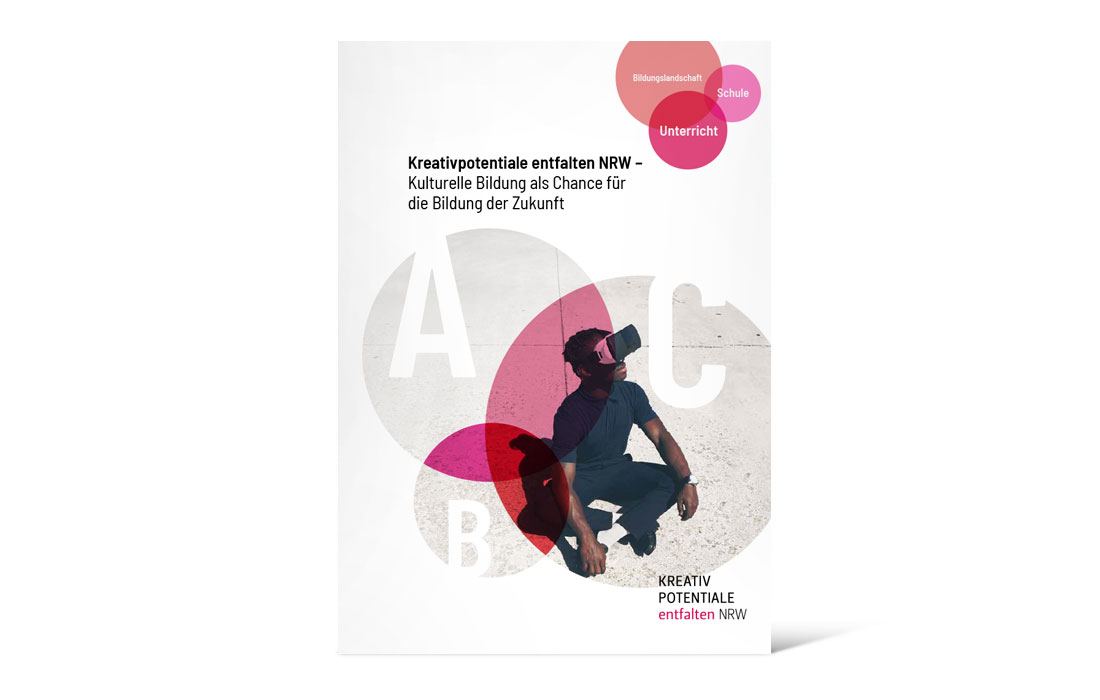 Titel der Broschüre des Projekts „Kreativpotentiale entfalten NRW“