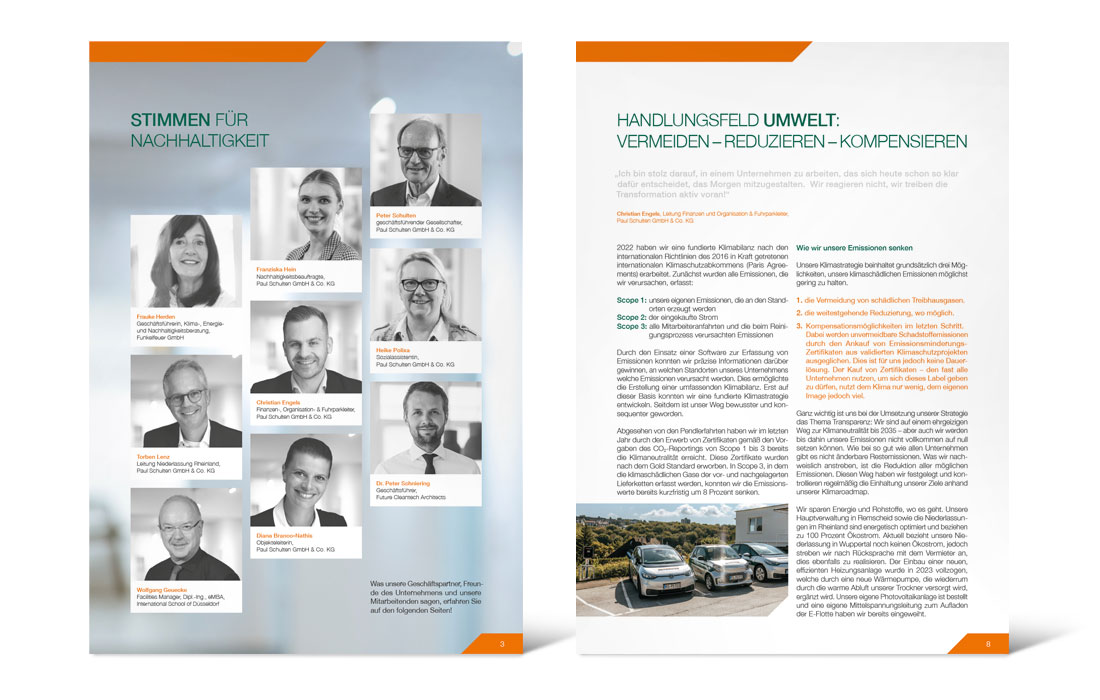 2 Seiten des CSR Kurzbericht 2022