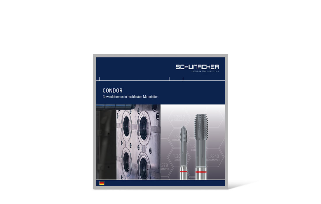 Titel einer Produktbroschüre für Schumacher Precision Tools