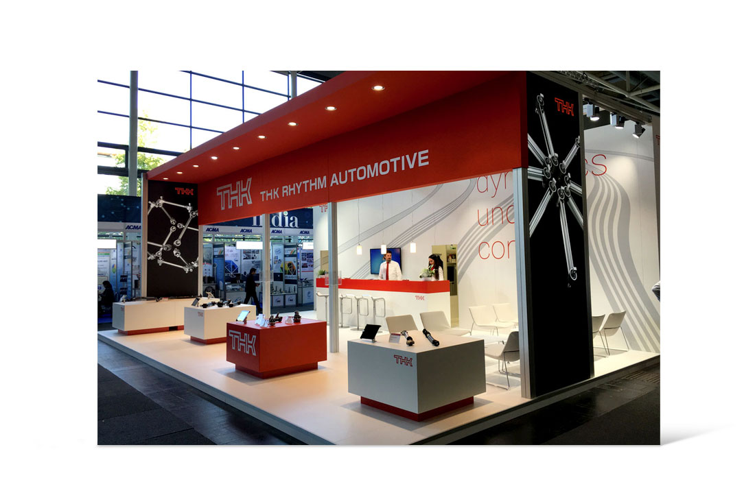 Bild vom Messestand von THK